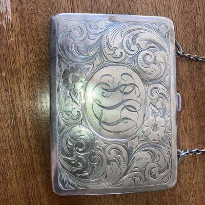 Antico portamonete in argento sterling  - Immagine 1 di 4
