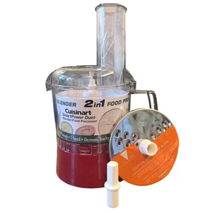 Cuisinart 7 Smart Power Duet 2-1 Food Processor Replacement Parts AFP-7C Red NEW - Picture 1 of 5