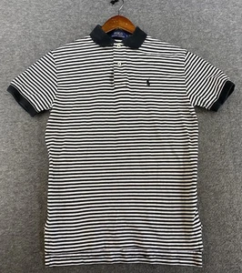 Polo by Ralph Lauren schwarz & weiß gestreiftes Baumwollpolo Herren Größe Small " - Bild 1 von 12
