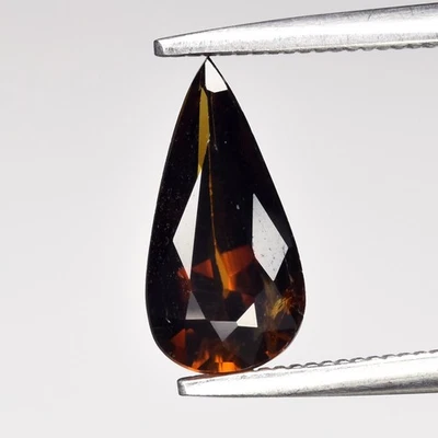 💎 Turmalina amarilla natural pera de 1,00 quilates 10x5 mm VS - sin calefacción, piedras preciosas de Tanzania Foto 1 de 4