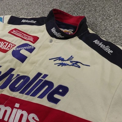 Chaqueta De Colección Mark Martin Para Hombres L Jeff Hamilton NASCAR Valvoline Coche de Carreras 6 Años 90 Foto 1 de 4