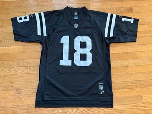 Jersey Peyton Manning Indianapolis Colts Reebok Negro Cosido Talla Mediana RARO - Imagen 1 de 5