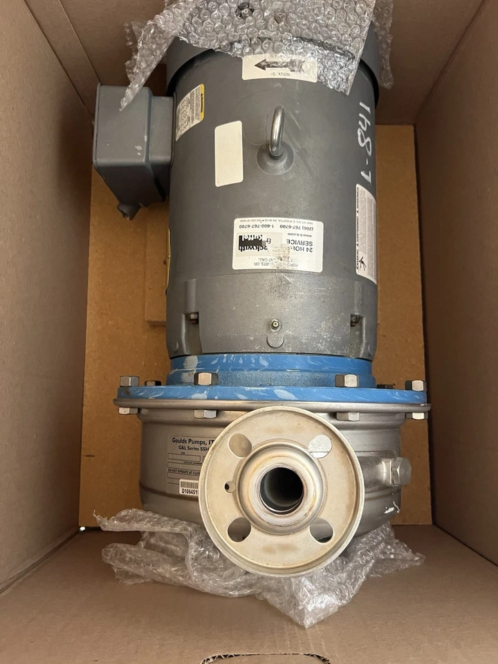 Goulds 泵,11SHK 6 ,208/320-460,10 HP,3PH,3450RPM,Baldor Motor JMM3711T — 第 1/4 张图片