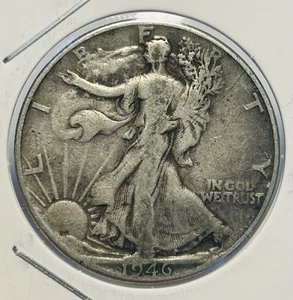 1946 Walking Liberty Half Dollar Coin  - Picture 1 of 2