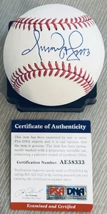 OMAR VIZQUEL WITH #13 LICENSED PSA/DNA AUTHENTICATED SIGNED NEW MLB BASEBALL - Picture 1 of 3