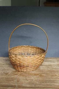 Cesta de férula antigua antigua antigua cesta de Pascua - Imagen 1 de 7