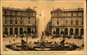 Rom Roma Italien Italia 1913 Fontana delle Naiadi Brunnen Springbrunnen Piazza - Picture 1 of 2
