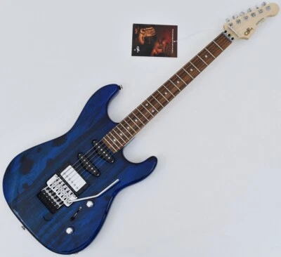 G&L USA Invader Spalted Alder Top Electric Guitar in Clear Blue. Brand New! - Image 1 of 4