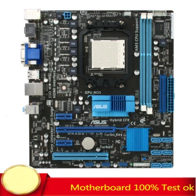 For Asus M4A88T-M LE Motherboard AM3 AM3+ 880G DDR3 AMD HDMI M-ATX VGA Tested - Image 1 of 4