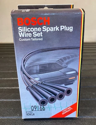 Bosch Silicone Spark Plug Wire Set - 09166 - For Merkur XR4Ti, Ford LTD & More - Image 1 of 4