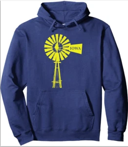 Windmill, Iowa, Vintage, Old-Fashion Souvenir Pullover Hoodie Ships FREE - Picture 1 of 4