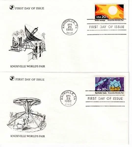 US Scott #2006-09, First Day Covers 4/29/82 Knoxville Single World's Fair - Picture 1 of 2