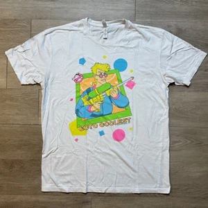 The Real Ghostbusters Ecto Coolest Egon Super Soaker Retro T-Shirt XL - Picture 1 of 2