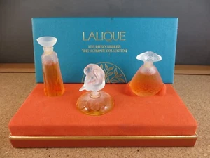 Lalique Les Introuvables Ultimate Collection LE MUSES, JASMINE, LE NU Miniatures - Picture 1 of 12