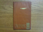 Aston Martin V8 Saloon Owners Handbook/Manual