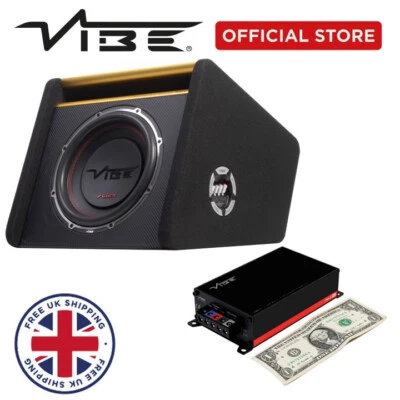 VIBE SLICKMIT12-V3 Slick 12" and POWERBOX400.1M-V7 package multi fit bass box - Image 1 of 4