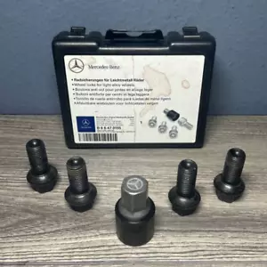 2017 MERCEDES C63S AMG W205 WHEEL LUG NUTS LOCK NUT SET - B66470155 - Picture 1 of 4