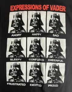 Camiseta Star Wars - Las expresiones de Vader - Compra dos y obtén una gratis - Imagen 1 de 5