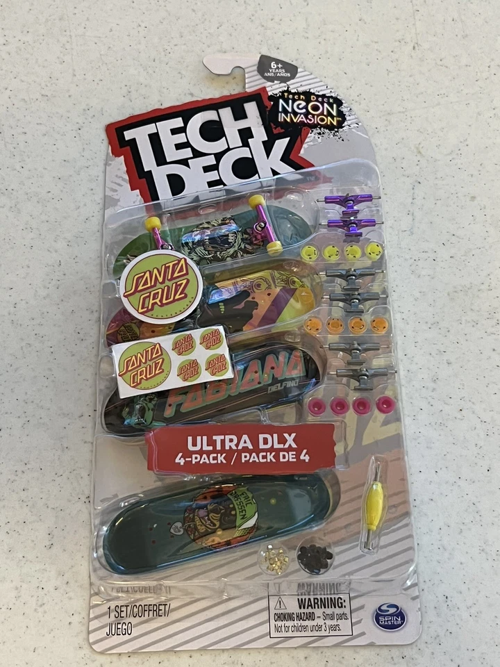 Tech Deck Santa Cruz Neon Invasion Ultra DLX 4-pack - Sg4