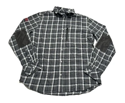 Camisa Helly Hanen a Cuadros Ligera Franela Botón Manga Larga Top XL Park City Foto 1 de 4