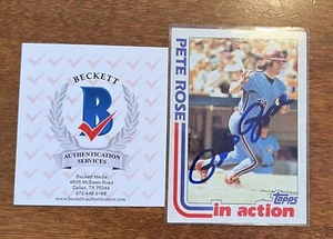 1973 Topps Pete Rose Card #781 On Card Auto Autograph Beckett COA, REDUCED - Picture 1 of 4