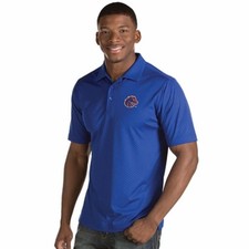 NEW Boise State Mens Inspire Short Sleeve Performance Polo Shirt Blue XL