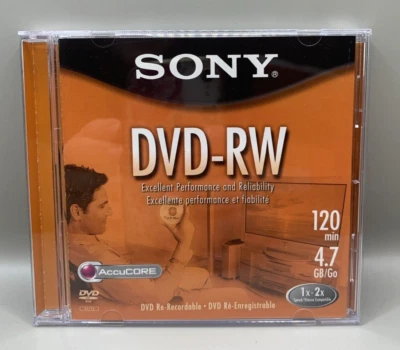 Lote de 8 Discos Sony DVD-RW DMW47L2 4.7 GB 120 Min 1-2x con Fundas Joya Foto 1 de 4