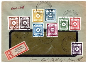 Ocupación Aliada, Sajonia Oriental, Postmeister Separation, Juego en Cubierta, Certificado APS. - Imagen 1 de 3