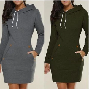 Abrigo Casual Para Mujer Chaqueta De Moda Con Capucha Chamarras Saco De Frio - Picture 1 of 29