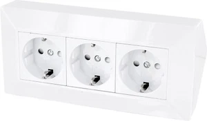 Multipresa 3 prese - presa barra blocco angolo 3 angoli 230V  - Foto 1 di 5