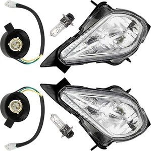 Caltric Right and Left Headlight Assembly compatible with Yamaha YFZ450 YFZ450R - Picture 1 of 7