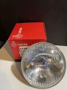 BSA Triumph Norton Lucas 7" Headlight Lens / Pilot Bulb Hole 516812 650 750 850 - Picture 1 of 9