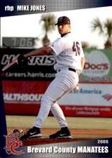 2006 Brevard County Manatees Grandstand #10 Mike Jones Phoenix Arizona AZ Card