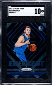 2018-19 Panini Prizm Luka Doncic Rookie Emergent #3 SGC 10 GM Lakers Mavericks - Foto 1 di 2