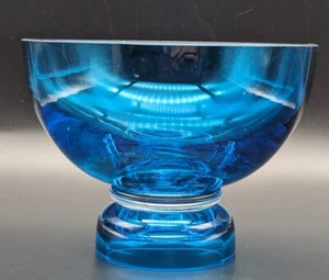 Marquis Waterford Tango Fuß blau Kristall Kompott Schale Herzstück - Bild 1 von 9