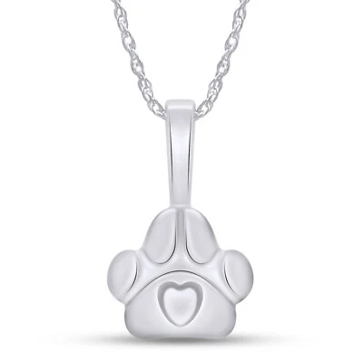 Ожерелье с подвеской в виде лапы 18 дюймов чистое золото 10 карат - Изображение 1 из 4