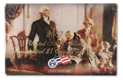 7 -  2007 U.S. Mint Presidential 1$ Dollar Coin Proof Set. * You get 7 of them! - Image 1 of 3