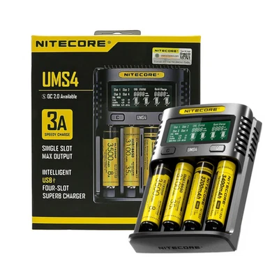 Nitecore Ums4 Intelligent USB Super Charger Rechargeable Battery Li-Ion - Image 1 of 4