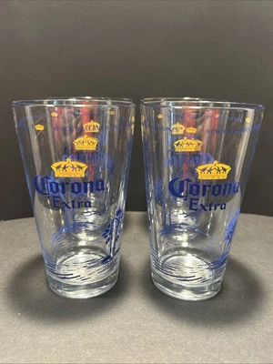 Набор из 4 дополнительных пивных пинтов Corona «Для губ и лаймов» коктейльных бокалов для питья - Изображение 1 из 4