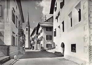 Schweiz - S-CHANF (GR) Hauptstraße - POSTKARTENGRÖSSE 15 cm x 10 cm - Picture 1 of 2