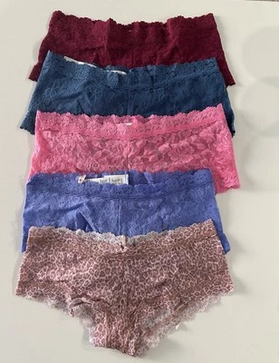 NEW Hanky Panky  Assorted  5- Pack Boyshorts  Size  XS - Image 1 of 4