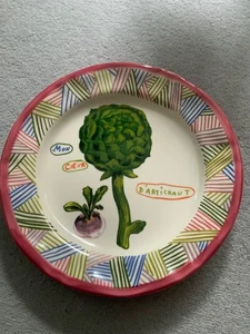 Anthropologie Nathalie Lete, Mon Coeur D'Artichaut Artichoke Plate - Picture 1 of 3