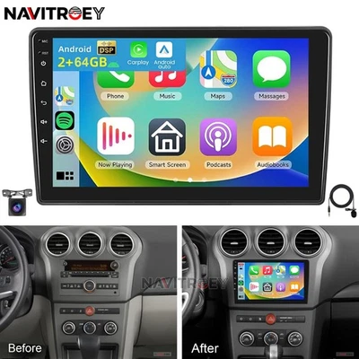 For 2008 2009 2010 Saturn Vue Android 15 CarPlay Car Stereo Radio GPS WIFI 2+64G - Image 1 of 4