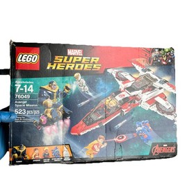 Lego Marvel Super Heroes 76049 Avenjet Space Mission BOX ONLY! See Pics For Cond