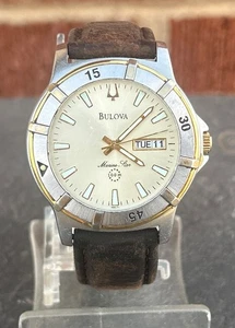 2012 Bulova C937355 Marine Star Men's Quartz 40MM Watch Works New Battery 100M - Picture 1 of 13