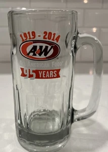A&W Root Beer 95th Anniversary Mug - 1919-2014 - Collectible 7” Tall Glass mug - Picture 1 of 10