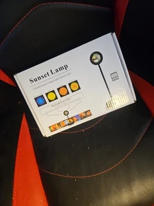 USB Sunset Lamp Projector – 4 Color LED Night Light Rainbow Room Decor - Picture 1 of 4