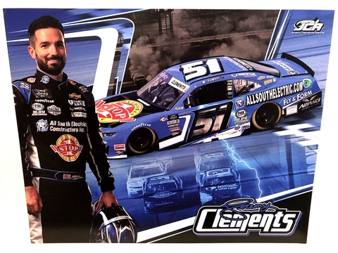 2023  JEREMY CLEMENTS #51 1 STOP/ALL SOUTH ELECTRIC ZL1 XFINITY NASCAR POSTCARD Cover