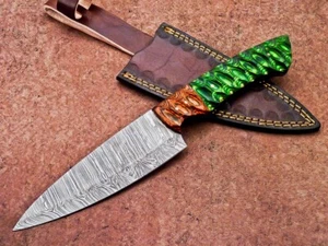 CUSTOM HANDMADE DAMASCUS STEEL BLADE PROFESSIONAL CHEF KNIFE, KITCHEN KNIFE 832 - Picture 1 of 8