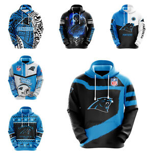 Carolina Panthers Hoodie Pullover Sweatshirt Mens Casual Loose Hooded Sportswear